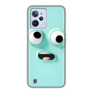 Силиконовые Чехлы (смешные стикеры) для Realme C31 (Забавное мятное лицо)