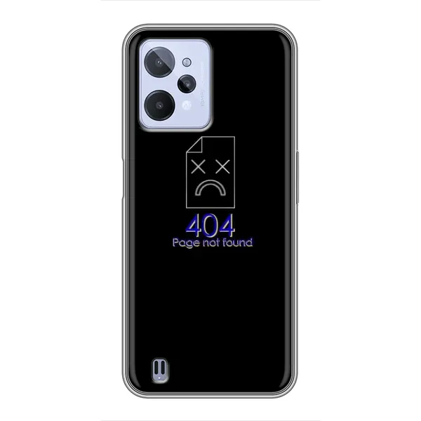Чехол с рисунком «Ошибка 404» для Realme C31 Чехол с рисунком «Ошибка 404» для Realme C31