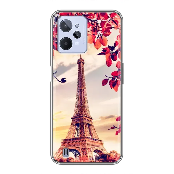 Чехол с рисунком «Paris photo» для Realme C31