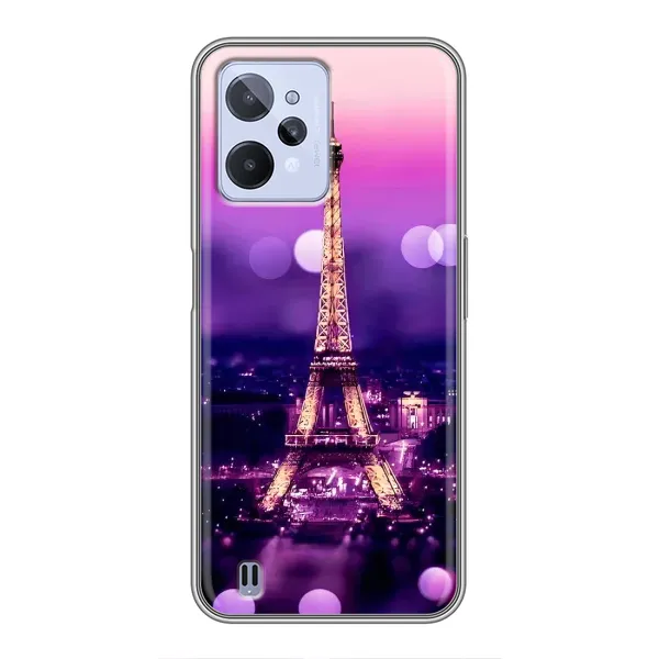 Чехол с рисунком «Париж башня» для Realme C31