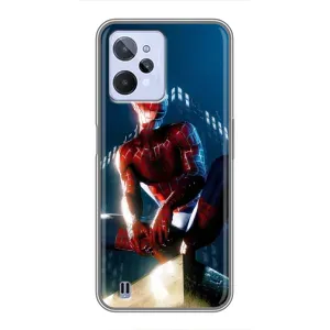 Чехол Супергерой Человека Паука на Realme C31 (Паук на доме)