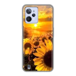 Чохол з Квітами для Realme C31 (поле соняшників)