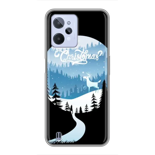 Чехол с рисунком «Рождественский Олень» для Realme C31 Чехол с рисунком «Рождественский Олень» для Realme C31