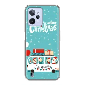 Силиконовый бампер на рождество для Realme C31 (Рождественское настроение)