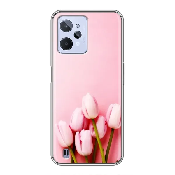 Чехол с рисунком «Розовые тюльпаны» для Realme C31 Чехол с рисунком «Розовые тюльпаны» для Realme C31