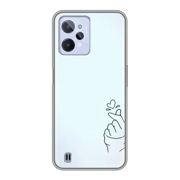 Чехол с рисунком «Сердце на голубом» для Realme C31 Чехол с рисунком «Сердце на голубом» для Realme C31