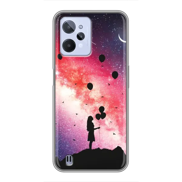 Чехол с рисунком «Шарики в небе» для Realme C31 Чехол с рисунком «Шарики в небе» для Realme C31