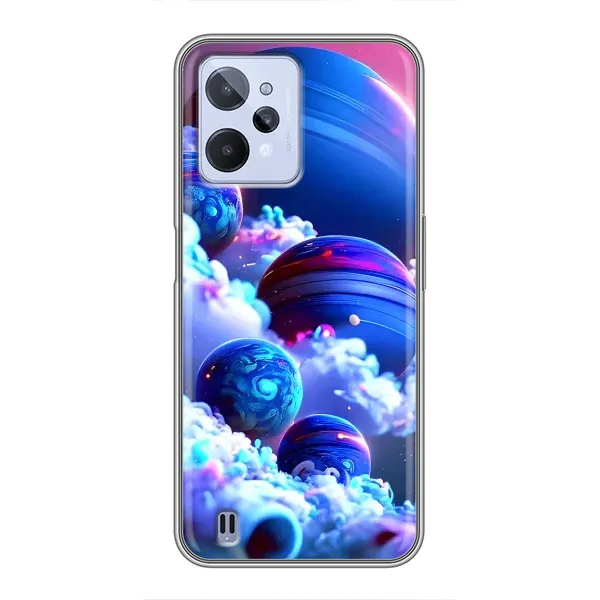 Чохол з малюнком «Сині планети» для Realme C31