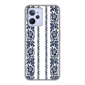 Силиконовый Чехол на Realme C31 с картинкой Вышиванки (Синяя вышиванка)