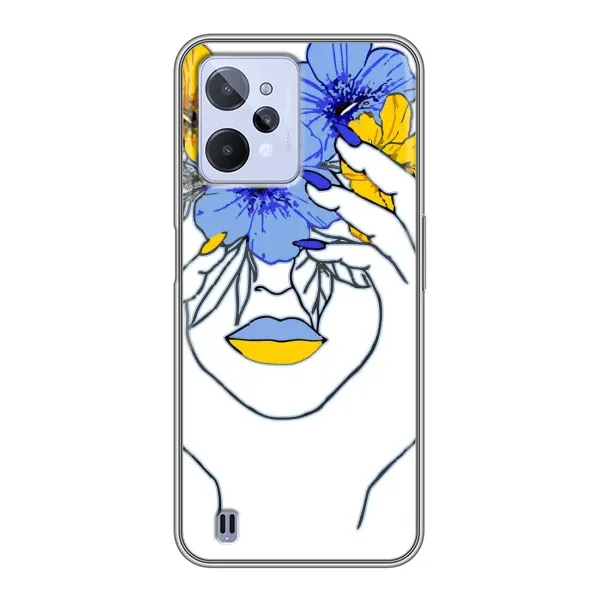 Чехол с рисунком «Украинка на всю голову» для Realme C31 Чехол с рисунком «Украинка на всю голову» для Realme C31