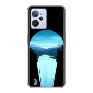 Летний Чехол на Realme C31 (Синий Водопад)