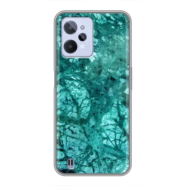 Чехол с рисунком «Зеленый мрамор» для Realme C31 Чехол с рисунком «Зеленый мрамор» для Realme C31