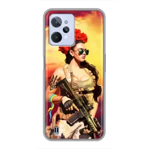 ЗСУ Чехлы (TPU) для Realme C31 (Женщина солдат)