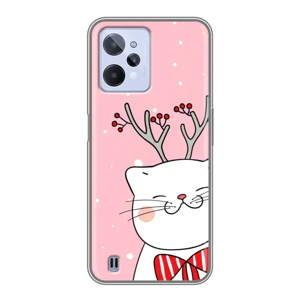 Чехол с рисунком «Зимний кот» для Realme C31 Чехол с рисунком «Зимний кот» для Realme C31