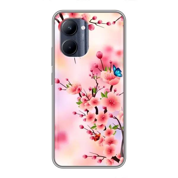 Чехол с рисунком «Бабочки на сакуре» для Realme C33 Чехол с рисунком «Бабочки на сакуре» для Realme C33