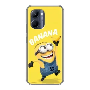 Мультяшний принт на Чохол для Реалмі с33 (Banana)