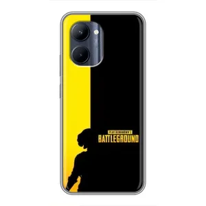 Чехол (TPU) с картинкой "Лого Пабг" на Реалми с33 (Battlegrounds)