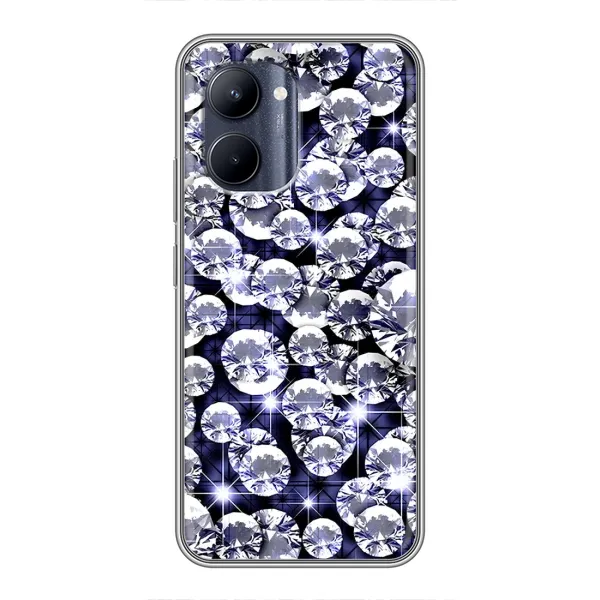 Чехол с рисунком «Бриллианты» для Realme C33