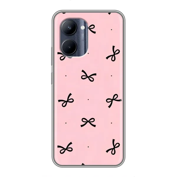 Чехол с рисунком «Черные бантики» для Realme C33 Чехол с рисунком «Черные бантики» для Realme C33