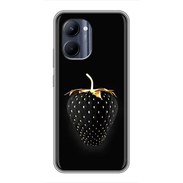 Чехол с рисунком «Чёрная клубника» для Realme C33 Чехол с рисунком «Чёрная клубника» для Realme C33