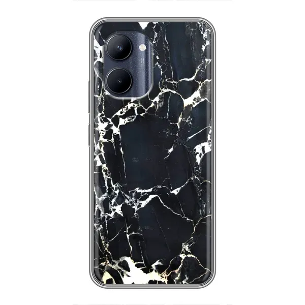 Чехол с рисунком «Чёрный мрамор» для Realme C33 Чехол с рисунком «Чёрный мрамор» для Realme C33