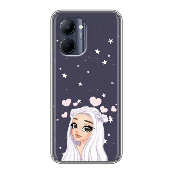 Чехол с рисунком «Девушка и сердечки» для Realme C33 Чехол с рисунком «Девушка и сердечки» для Realme C33