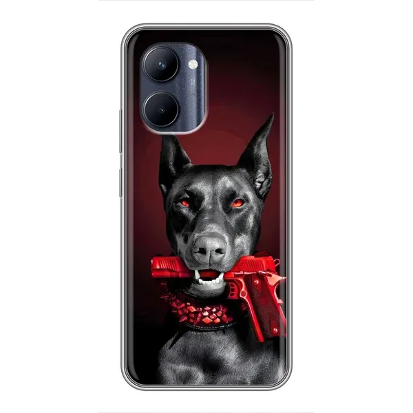 Чехол с рисунком «Доберман злой» для Realme C33