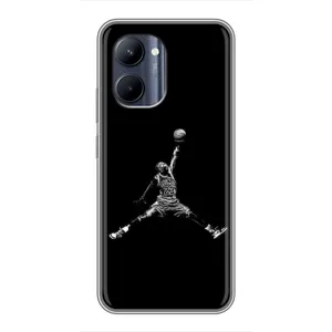Силиконовый Чехол Nike Air Jordan на Реалми с33 (Джордан)
