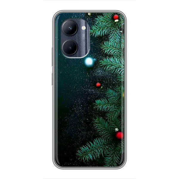 Чехол с рисунком «Елка» для Realme C33