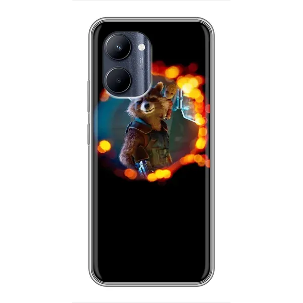 Чехол с рисунком «Енот Ракета» для Realme C33