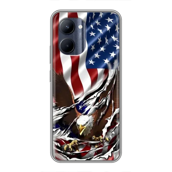 Чехол с рисунком «Флаг USA» для Realme C33