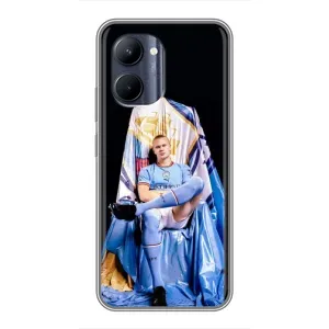 Чехлы с принтом для Realme C33 Футболист (футболист Холанн)