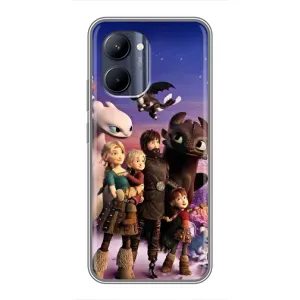 Чехол дракон Беззубик для Realme C33 (Герои дракона)
