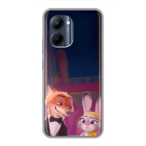 Силиконовый чехол с принтом Зоотрополіс для Realme C33 (Главные герои)