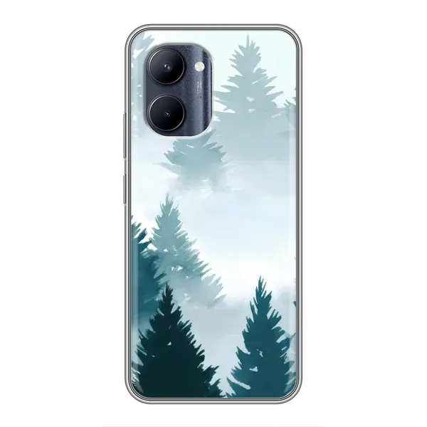 Чехол с рисунком «Горный лес» для Realme C33