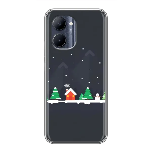 Чехол с рисунком «Город зимний» для Realme C33 Чехол с рисунком «Город зимний» для Realme C33