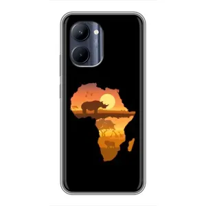 Летний Чехол на Realme C33 (Карта)