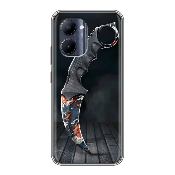 Чехол с рисунком «Кинжал КС ГО» для Realme C33 Чехол с рисунком «Кинжал КС ГО» для Realme C33