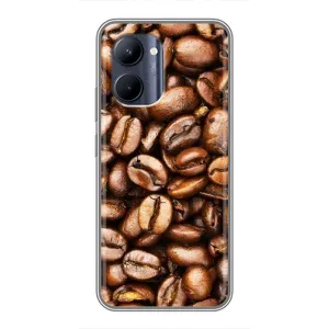 Чехол с изображением вкусной еды для Realme C33 (Кофе)