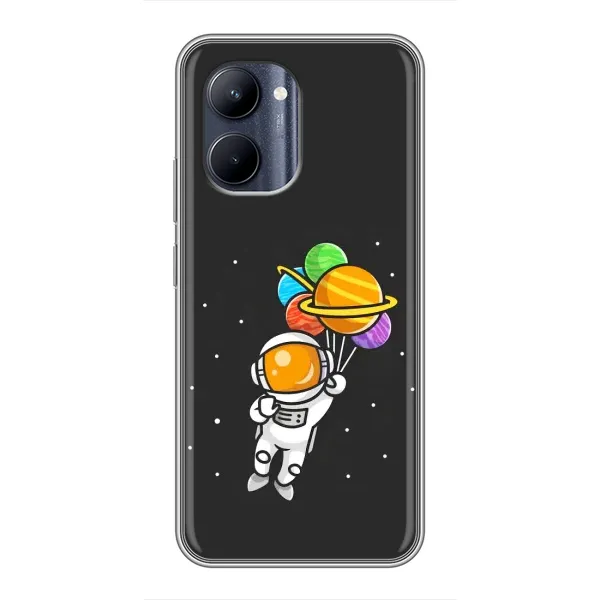 Чохол з малюнком «Космонавт з кульками» для Realme C33 Чохол з малюнком «Космонавт з кульками» для Realme C33