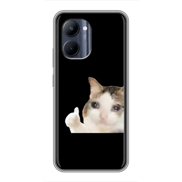 Чехол с рисунком «Кот в слезах» для Realme C33 Чехол с рисунком «Кот в слезах» для Realme C33