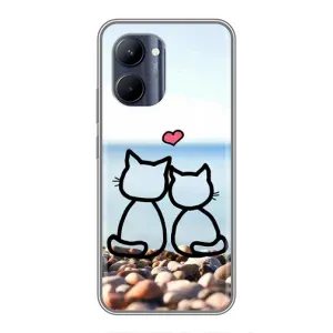 Силіконові Чохли Коханій людині для Realme C33 (Котейки)