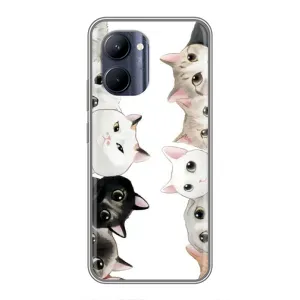 Силиконовый чехол с котиком для Realme C33 (Коты)