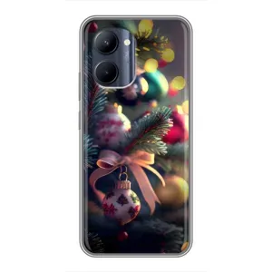 Чехлы на Новый Год Realme C33 (Красивая елочка)