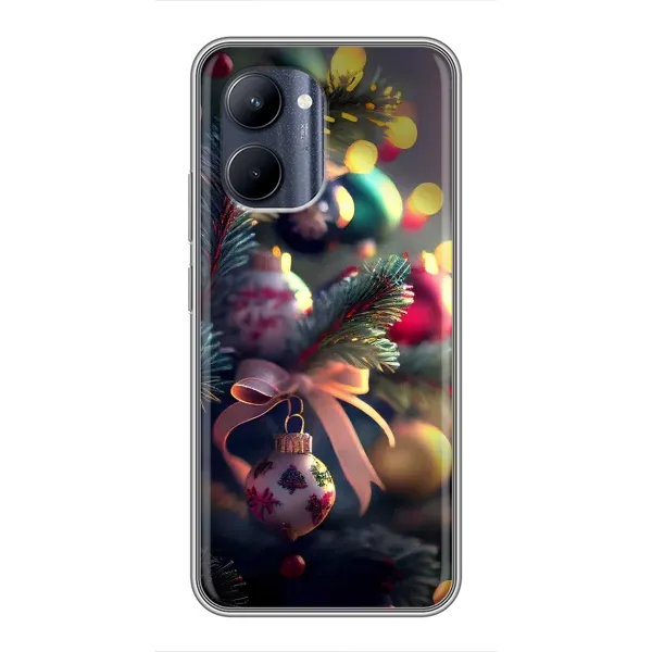 Чехол с рисунком «Красивая елочка» для Realme C33