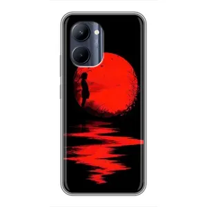 Летний Чехол на Realme C33 (Красный Закат)