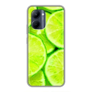 Чехол с изображением вкусной еды для Realme C33 (Лайм)
