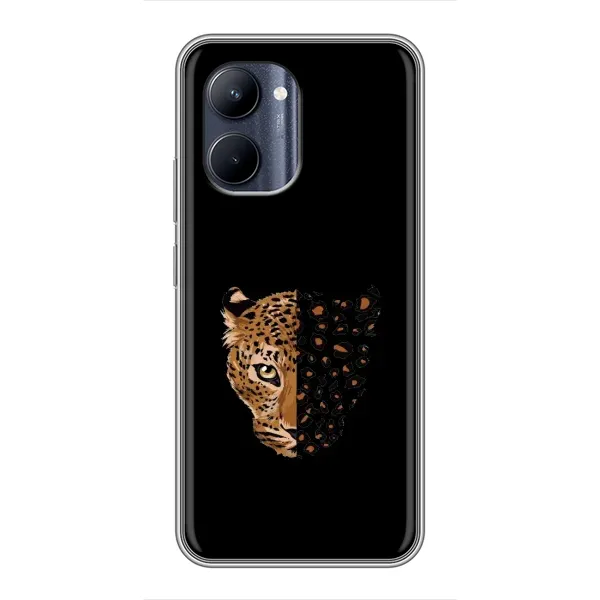 Чехол с рисунком «Леопард на черном» для Realme C33 Чехол с рисунком «Леопард на черном» для Realme C33