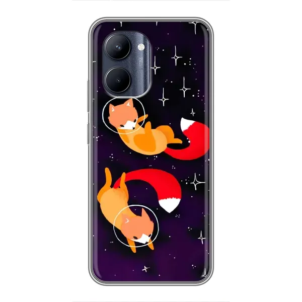 Чехол с рисунком «Лисы» для Realme C33 Чехол с рисунком «Лисы» для Realme C33