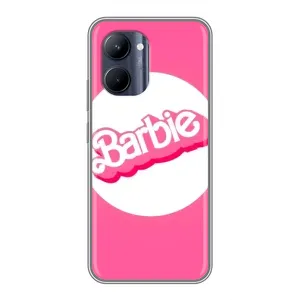 Силиконовый Чехол Барби Фильм на Realme C33 (Лого Барби)